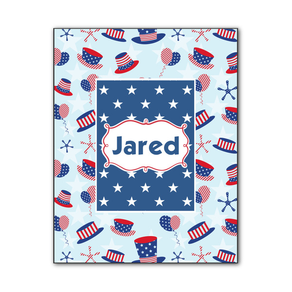 Custom Patriotic Celebration Wood Print - 11x14 (Personalized)