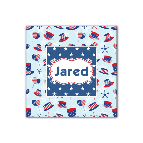 Custom Patriotic Celebration Wood Print - 12x12 (Personalized)