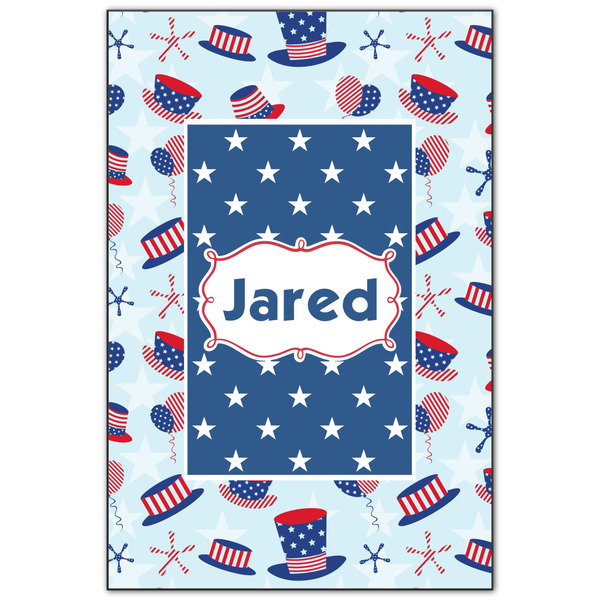 Custom Patriotic Celebration Wood Print - 20x30 (Personalized)