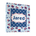 Patriotic Celebration 3 Ring Binder - Full Wrap - 1" (Personalized)