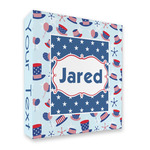 Patriotic Celebration 3 Ring Binder - Full Wrap - 2" (Personalized)