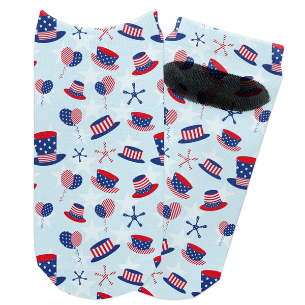 Custom Patriotic Celebration Adult Ankle Socks