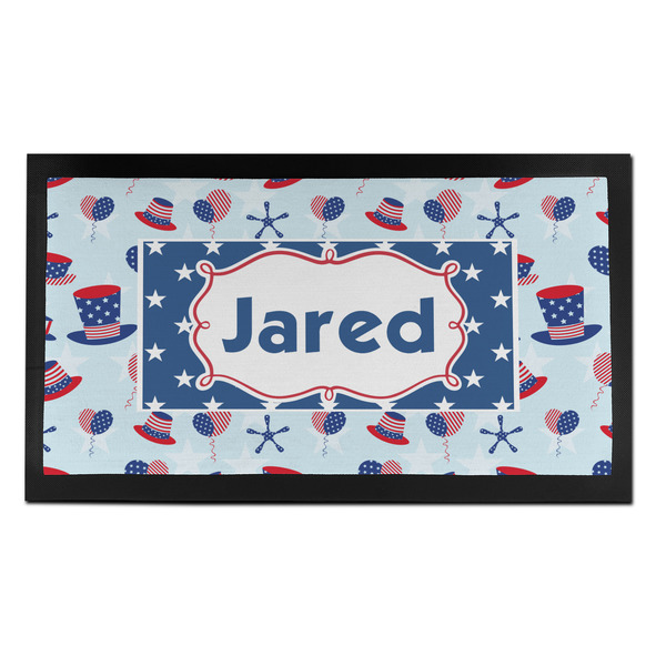 Custom Patriotic Celebration Bar Mat - Small (Personalized)