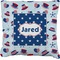 Patriotic Celebration Burlap Pillow 22"