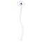 Patriotic Celebration Clear Plastic 7" Stir Stick - Oval - Single Stick