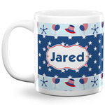 Patriotic Celebration 20 Oz Coffee Mug - White (Personalized)