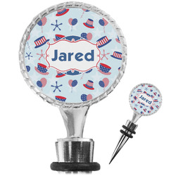 Patriotic Celebration Wine Bottle Stopper (Personalized)