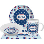 Patriotic Celebration Dinner Set - Single 4 Pc Setting w/ Name or Text