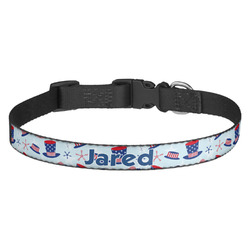 Patriotic Celebration Dog Collar - Medium (Personalized)
