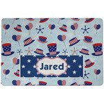 Patriotic Celebration Dog Food Mat w/ Name or Text