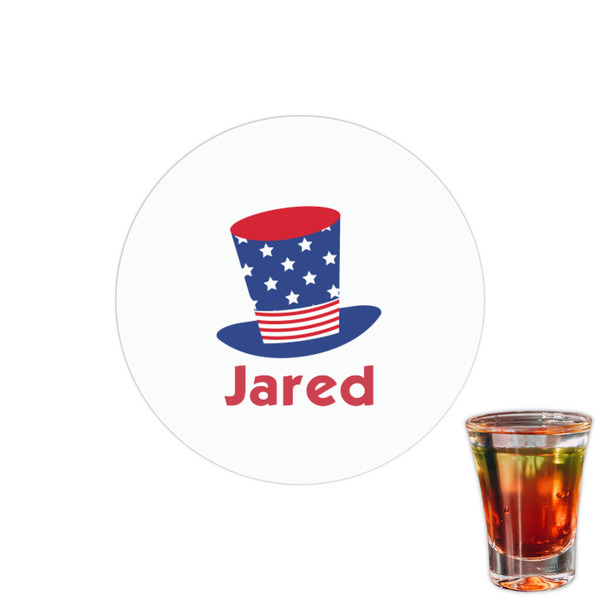 Custom Patriotic Celebration Printed Drink Topper - 1.5" (Personalized)