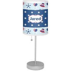 Patriotic Celebration 7" Drum Lamp with Shade Polyester (Personalized)