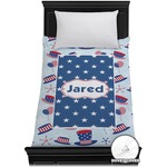 Patriotic Celebration Duvet Cover - Twin (Personalized)