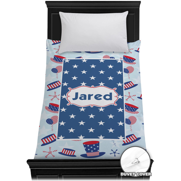 Custom Patriotic Celebration Duvet Cover - Twin XL (Personalized)