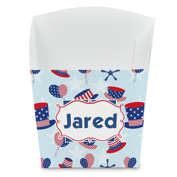 Custom Patriotic Celebration French Fry Favor Boxes (Personalized)