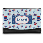 Patriotic Celebration Genuine Leather Women's Wallet - Small (Personalized)