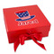 Patriotic Celebration Gift Boxes with Magnetic Lid - Red - Front