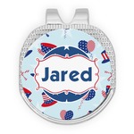 Patriotic Celebration Golf Ball Marker - Hat Clip - Silver