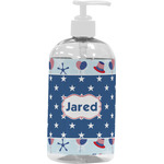 Patriotic Celebration Plastic Soap / Lotion Dispenser (16 oz - Large - White) (Personalized)