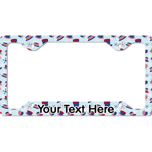 Custom Patriotic Celebration License Plate Frame - Style C (Personalized)