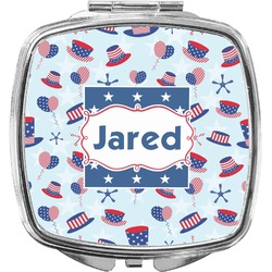 Patriotic Celebration Compact Makeup Mirror (Personalized)