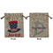 Patriotic Celebration Medium Burlap Gift Bag - Front and Back