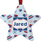 Patriotic Celebration Metal Star Ornament - Front