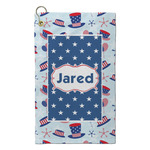 Patriotic Celebration Microfiber Golf Towel - Small (Personalized)