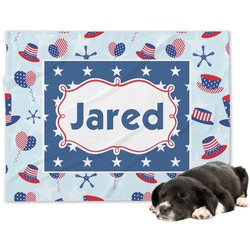 Patriotic Celebration Dog Blanket - Regular (Personalized)