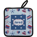 Patriotic Celebration Pot Holder w/ Name or Text