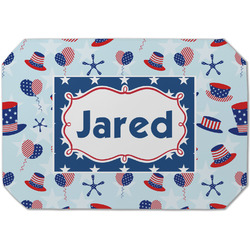 Patriotic Celebration Dining Table Mat - Octagon (Single-Sided) w/ Name or Text