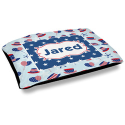 Patriotic Celebration Dog Bed w/ Name or Text