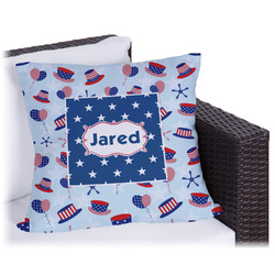 Patriotic Celebration Outdoor Pillow - 20" (Personalized)