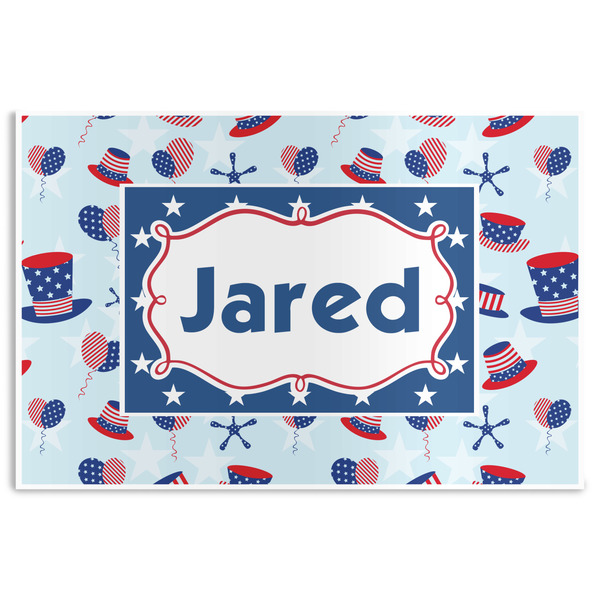 Custom Patriotic Celebration Disposable Paper Placemats (Personalized)