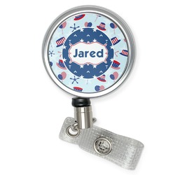 Patriotic Celebration Retractable Badge Reel (Personalized)