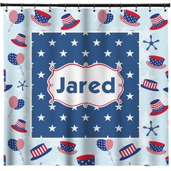 Patriotic Celebration Shower Curtain - Custom Size (Personalized)