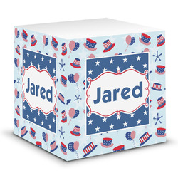 Patriotic Celebration Sticky Note Cube (Personalized)