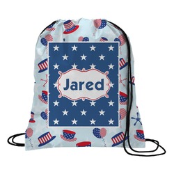Patriotic Celebration Drawstring Backpack - Medium (Personalized)