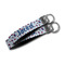 Patriotic Celebration Webbing Keychain FOBs - Size Comparison