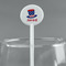 Patriotic Celebration White Plastic 5.5" Stir Stick - Round - Main