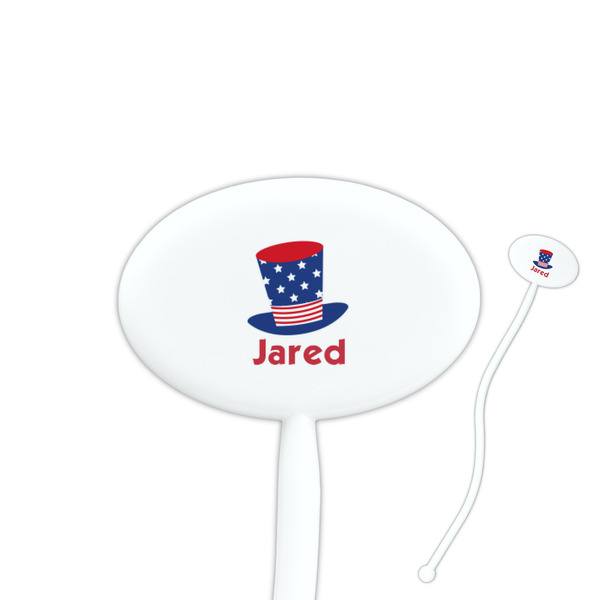 Custom Patriotic Celebration Oval Stir Sticks (Personalized)