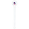 Patriotic Celebration White Plastic 7" Stir Stick - Round - Single Stick