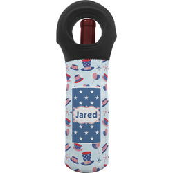 Patriotic Celebration Wine Tote Bag (Personalized)