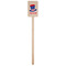 Patriotic Celebration Wooden 6.25" Stir Stick - Rectangular - Single Stick