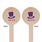 Patriotic Celebration Wooden 6" Stir Stick - Round - Double Sided - Front & Back