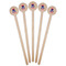 Patriotic Celebration Wooden 6" Stir Stick - Round - Fan View