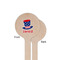 Patriotic Celebration Wooden 6" Stir Stick - Round - Single Sided - Front & Back