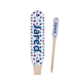 Patriotic Celebration Paddle Wooden Food Picks - Double Sided (Personalized)