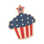 Patriotic Celebration Genuine Maple or Cherry Wood Sticker