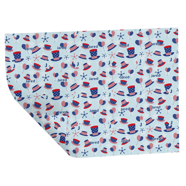 Custom Patriotic Celebration Wrapping Paper Sheets - Double-Sided - 20" x 28" (Personalized)